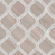 White quarry savona 12.75X14.75 honed marble mesh mounted mosaic tile SMOT-WQSAV-HON10MM product shot multiple tiles angle view