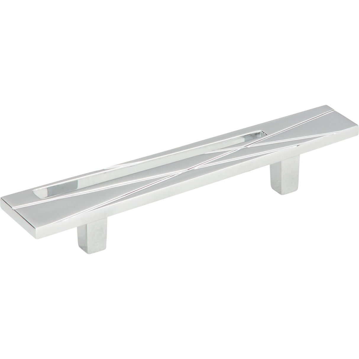 Atlas Homewares Modernist Left Pull 3 Inch (c-c) Polished Chrome