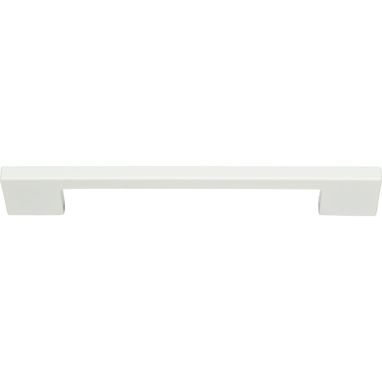 Atlas Homewares Thin Square Pull 7 9/16 Inch (c-c) High White Gloss