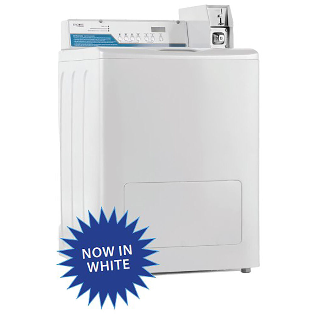 Crossover WMTW4371MCW 2.9 CF Commercial Top Load Washer, 18lb Capacity, OPL/Coin/Card Rdy