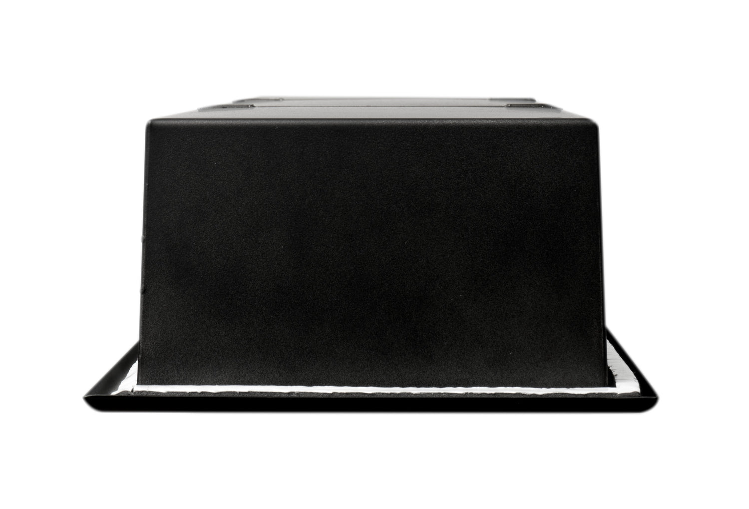 ALFI brand 8" x 36" Black Matte Stainless Steel Vertical Triple Shelf Bath Shower Niche