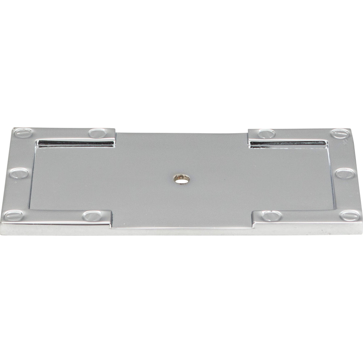 Atlas Homewares Campaign L-Bracket Backplate 3 11/16 Inch Polished Chrome