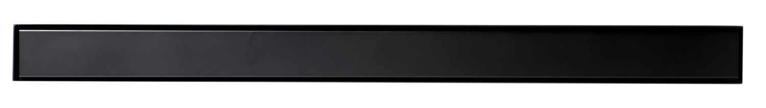 ALFI brand 36" Black Matte Stainless Steel Linear Shower Drain with Solid Cover