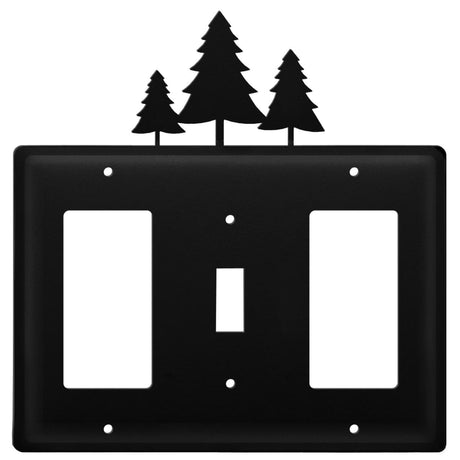 Triple Pine Trees Single GFI Switch and GFI Cover CUSTOM Product