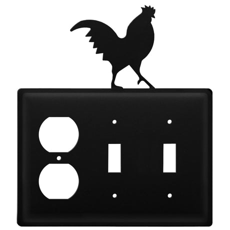 Triple Rooster Single Outlet and Double Switch Cover CUSTOM Product