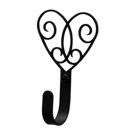 Scrolled Heart Wall Hook Small