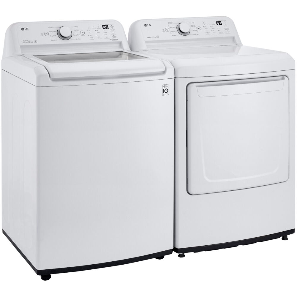 LG WT7005CW-E-KIT 4.3 CF Top Load Washer (WT7005CW) & 7.3 Electric Dryer (DLE7000W)
