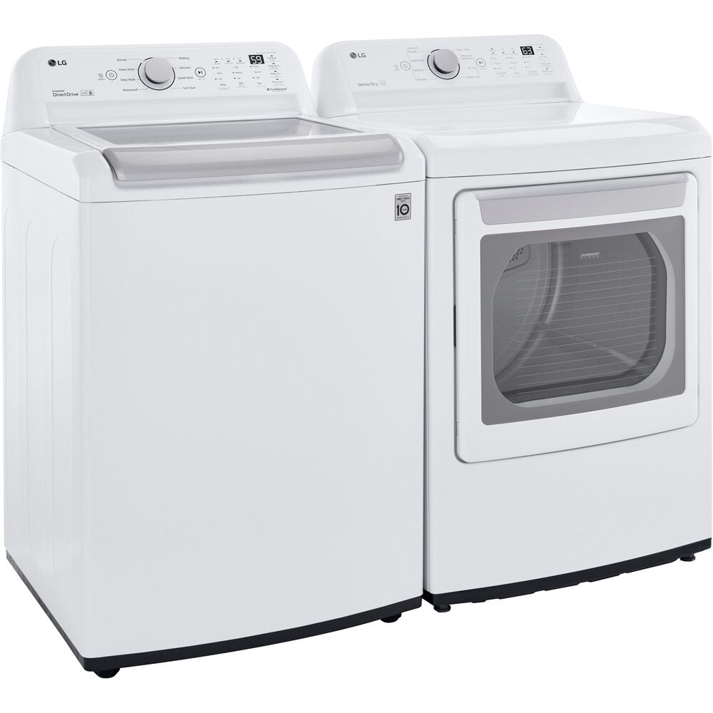LG WT7155CW-G-KIT 4.8 Top Load Washer (WT7155CW) & 7.3 CF Gas Dryer (DLG7151W)