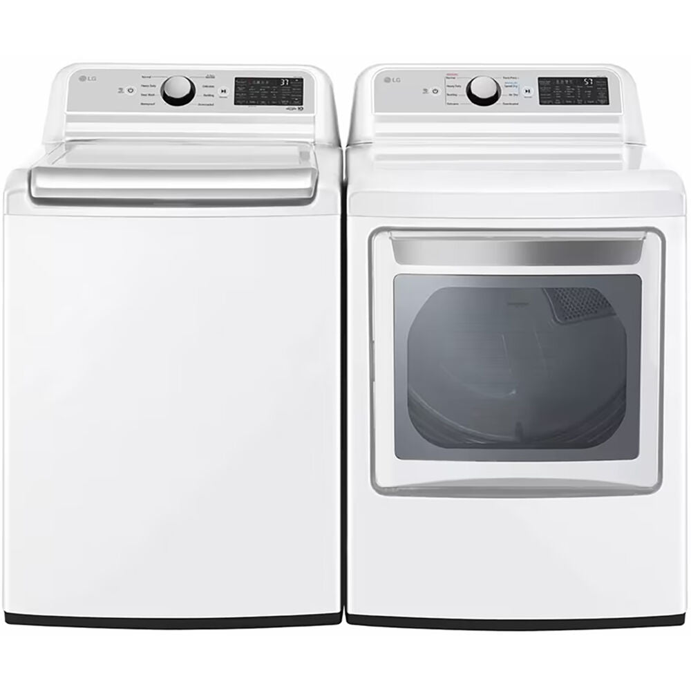 LG WT7405CW-E-KIT 5.3 CF Top Load Washer (WT7405CW) & 7.3 Electric Dryer (DLE7400WE)