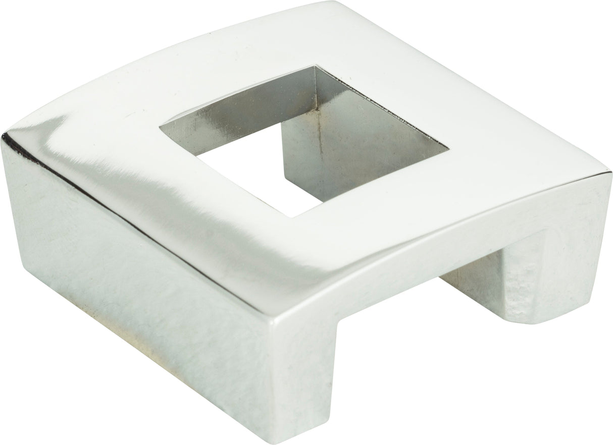 Atlas Homewares Centinel Square Knob 1 1/4 Inch (c-c) Polished Chrome