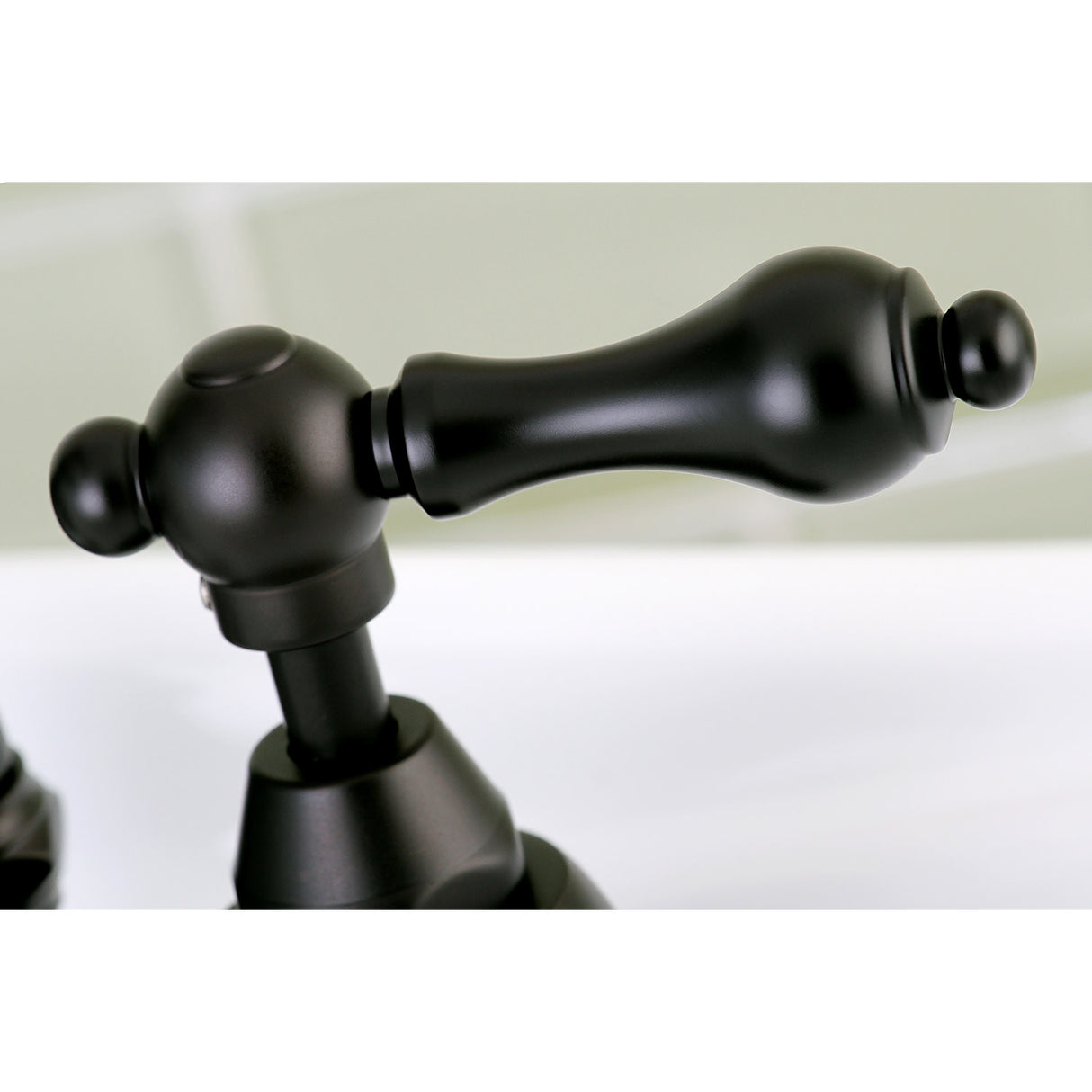 Kingston Brass KS7975AL English Country Bridge Bathroom Faucet with Brass Pop-Up, Oil Rubbed Bronze