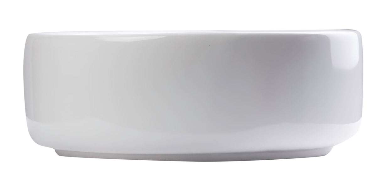 EAGO BA129 16" ROUND CERAMIC ABOVE MOUNT BATHROOM BASIN VESSEL SINK