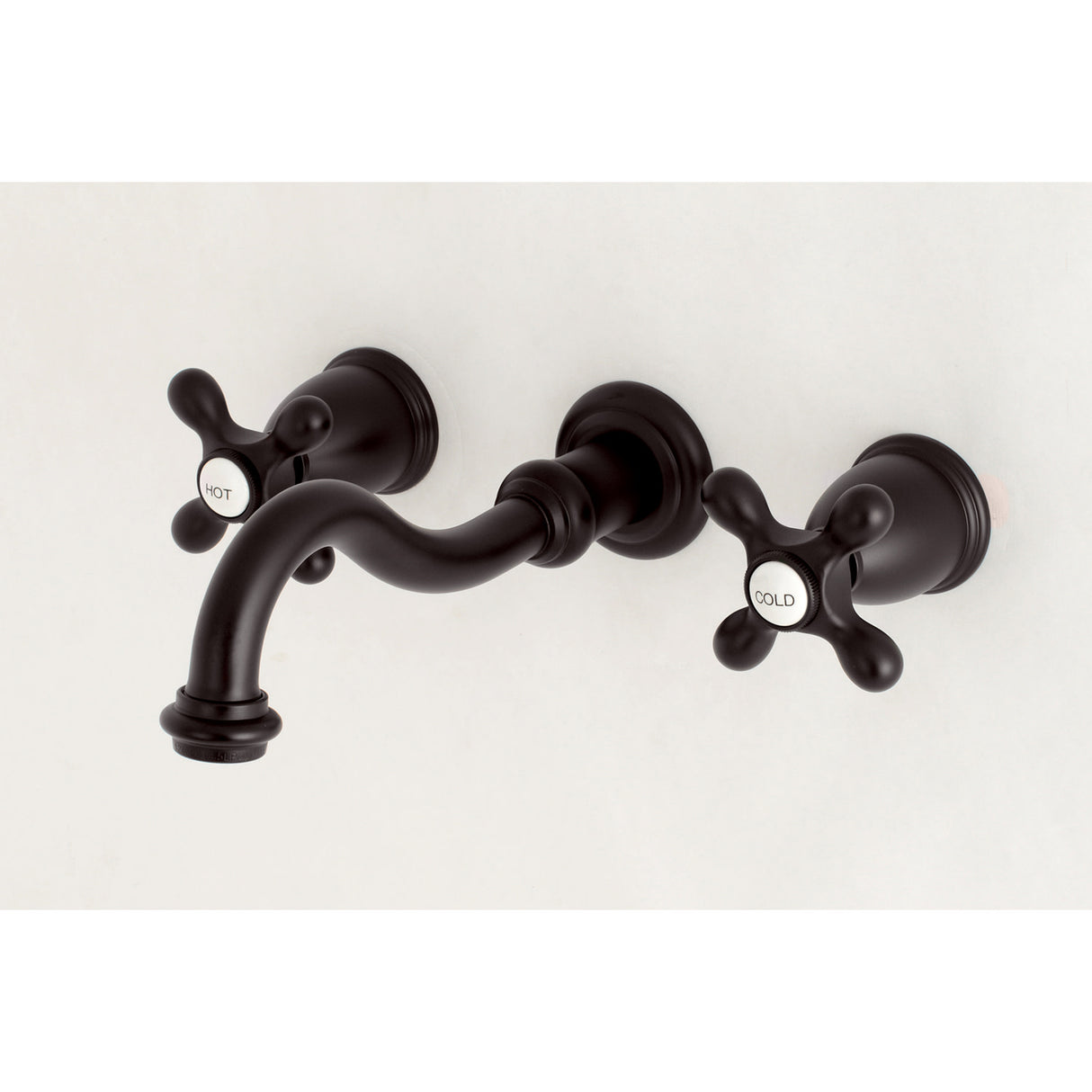 Kingston Brass KS3125AX Vintage 2-Handle Wall Mount Bathroom Faucet, Oil Rubbed Bronze