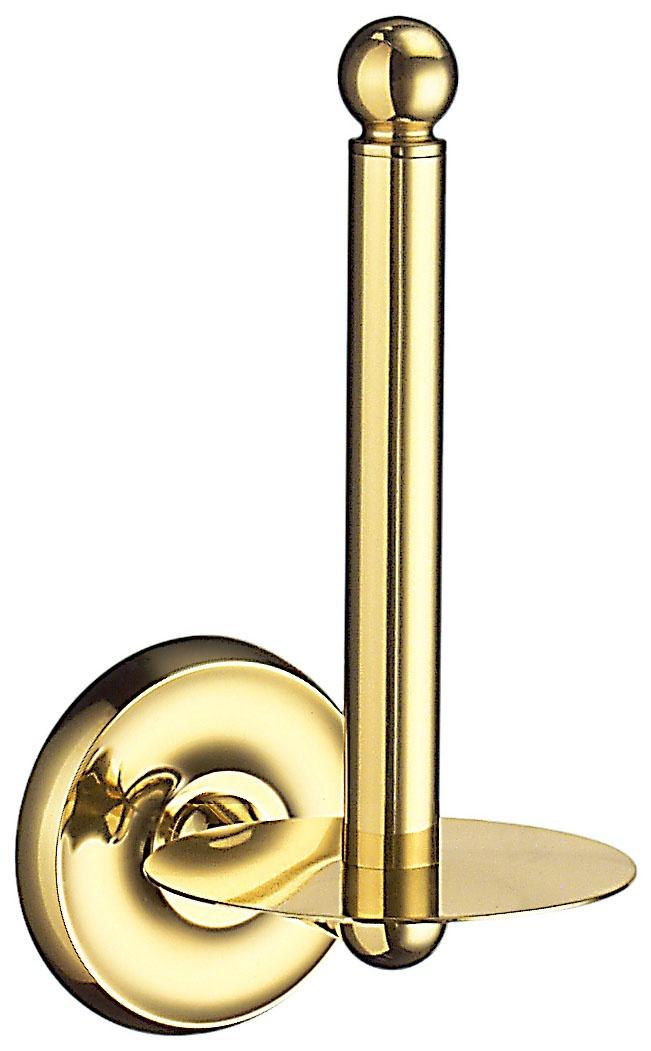 Smedbo Villa Spare Toilet Roll Holder in Polished Brass