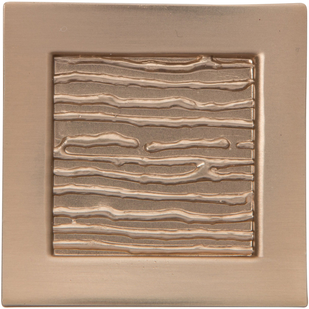 Atlas Homewares Primitive Square Knob 1 1/2 Inch Champagne