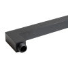 Black Matte 16" Square Wall Shower Arm