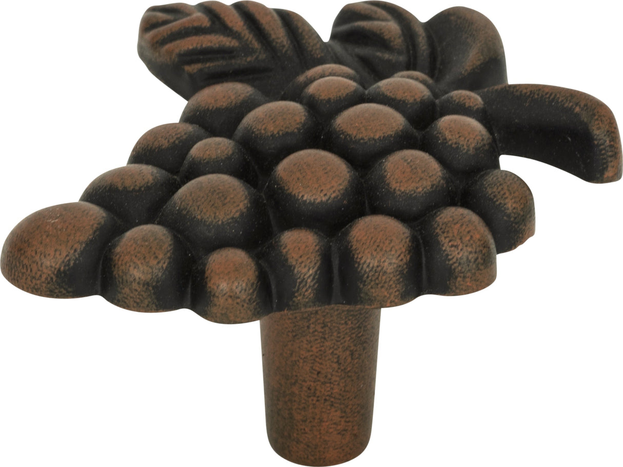 Atlas Homewares Vineyard Grapes Knob 2 Inch Rust