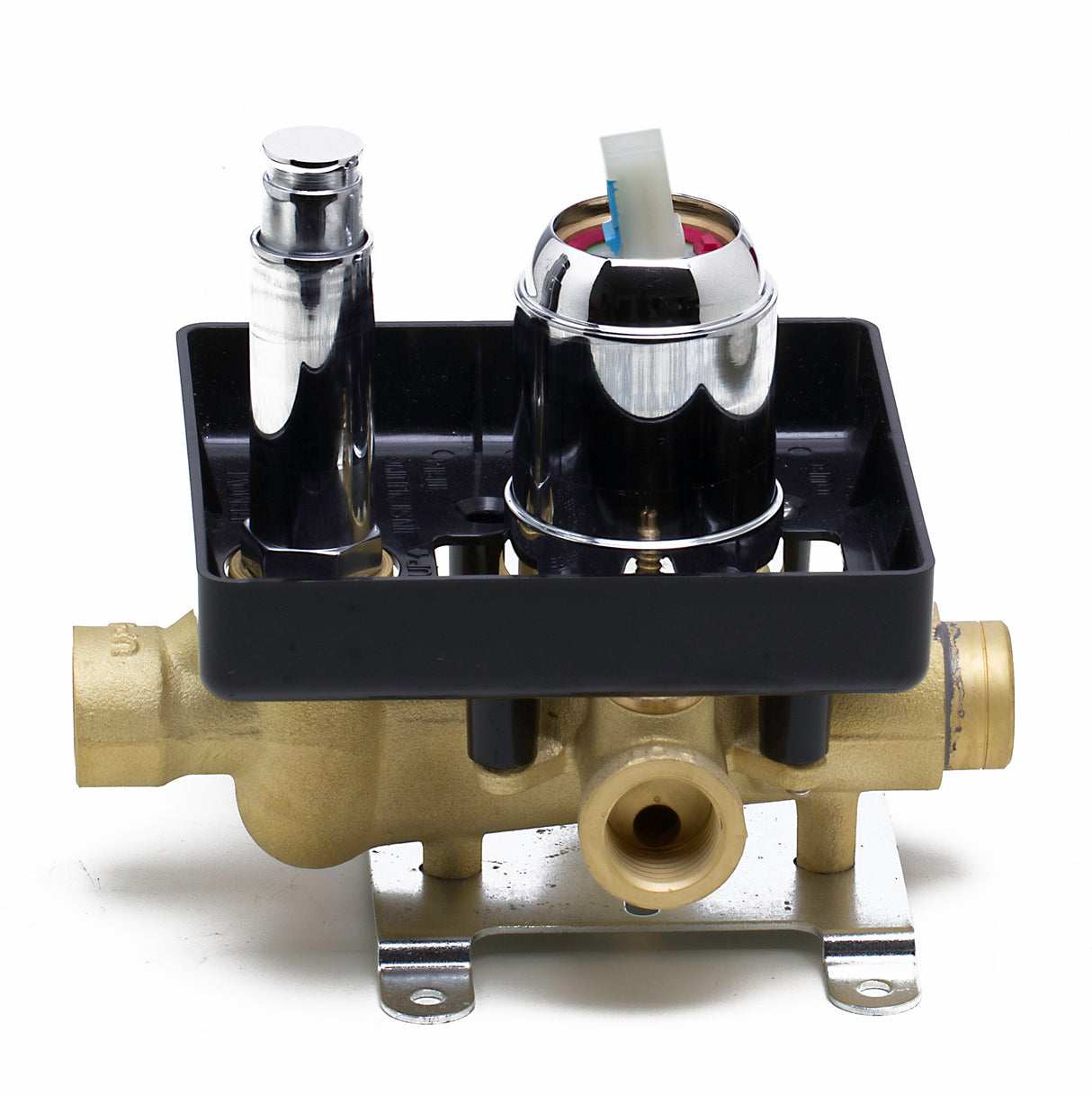 ALFI brand AB5601-PC Polished Chrome Shower Valve Mixer with Square Lever Handle and Diverter