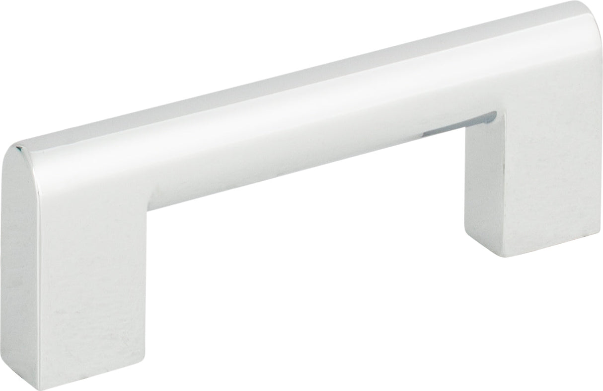 Atlas Homewares Round Rail Pull 3 Inch (c-c) Polished Chrome