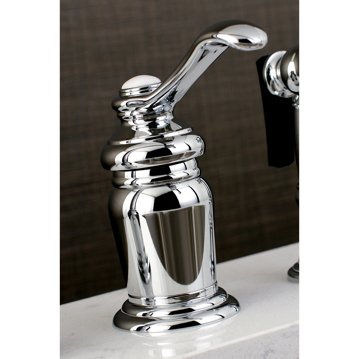 Kingston Brass KS7821TLBS Templeton Single-Handle Widespread Kitchen Faucet, Polished Chrome