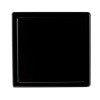 5" x 5" Black Matte Square Stainless Steel Shower Drain with Solid Cover