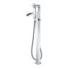 ALFI brand AB2843-PC Polished Chrome Single Hole Floor Mounted Waterfall Tub Filler