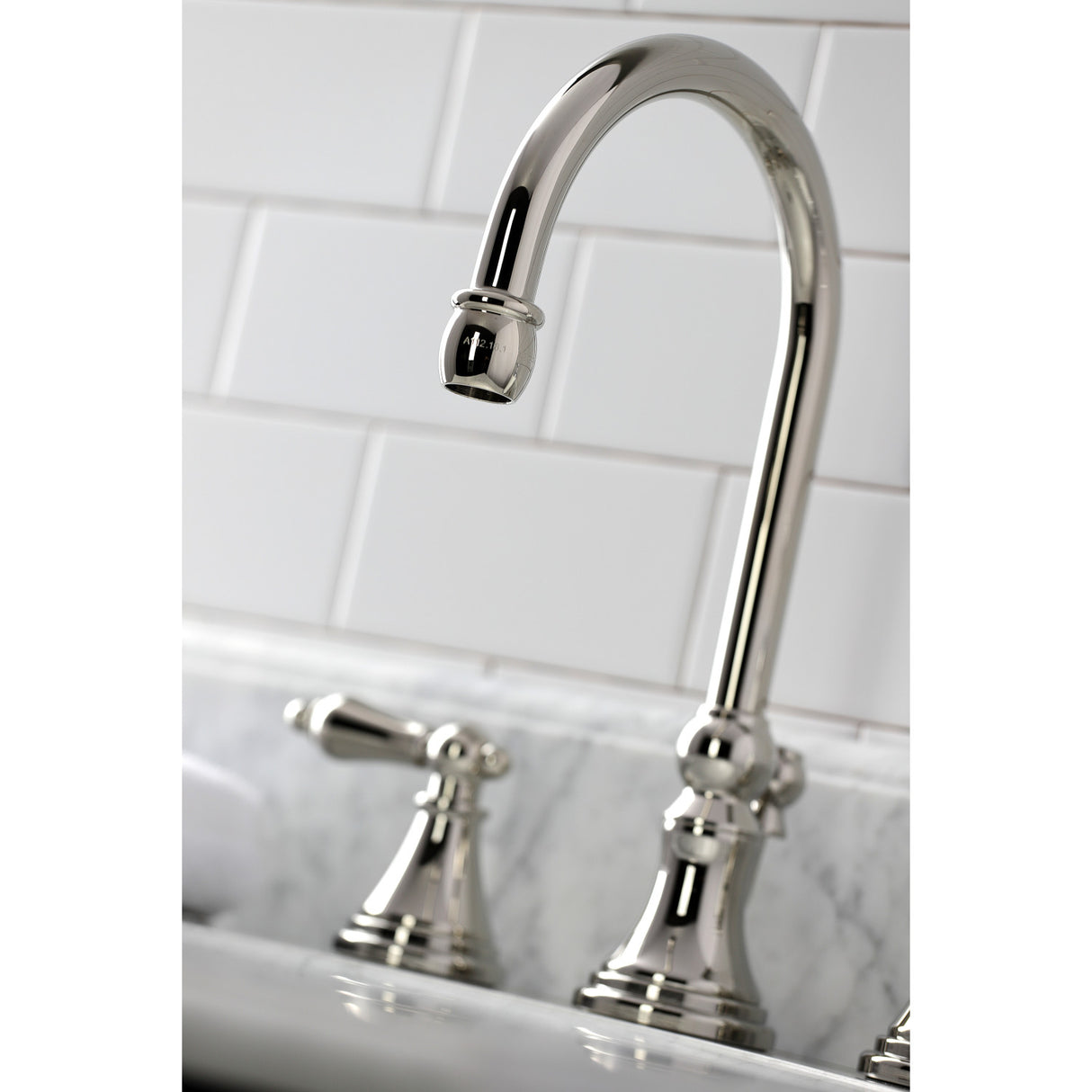 Kingston Brass KS2986AL Governor Widespread Bathroom Faucet, Polished Nickel