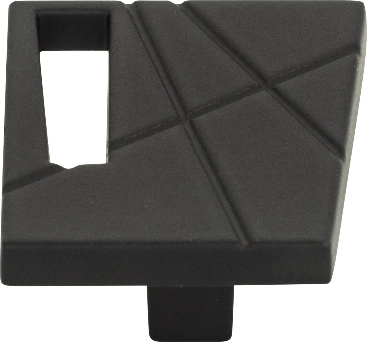 Atlas Homewares Modernist Right Knob 1 3/4 Inch Matte Black