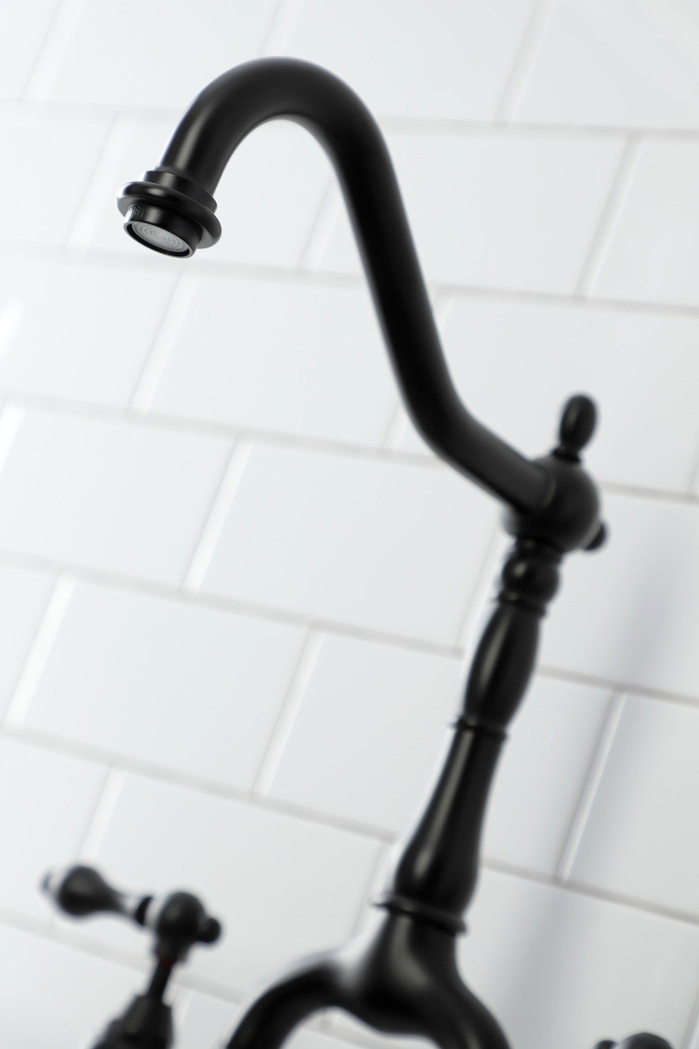 Kingston Brass KS7750ALBS Kitchen Faucet, Matte Black