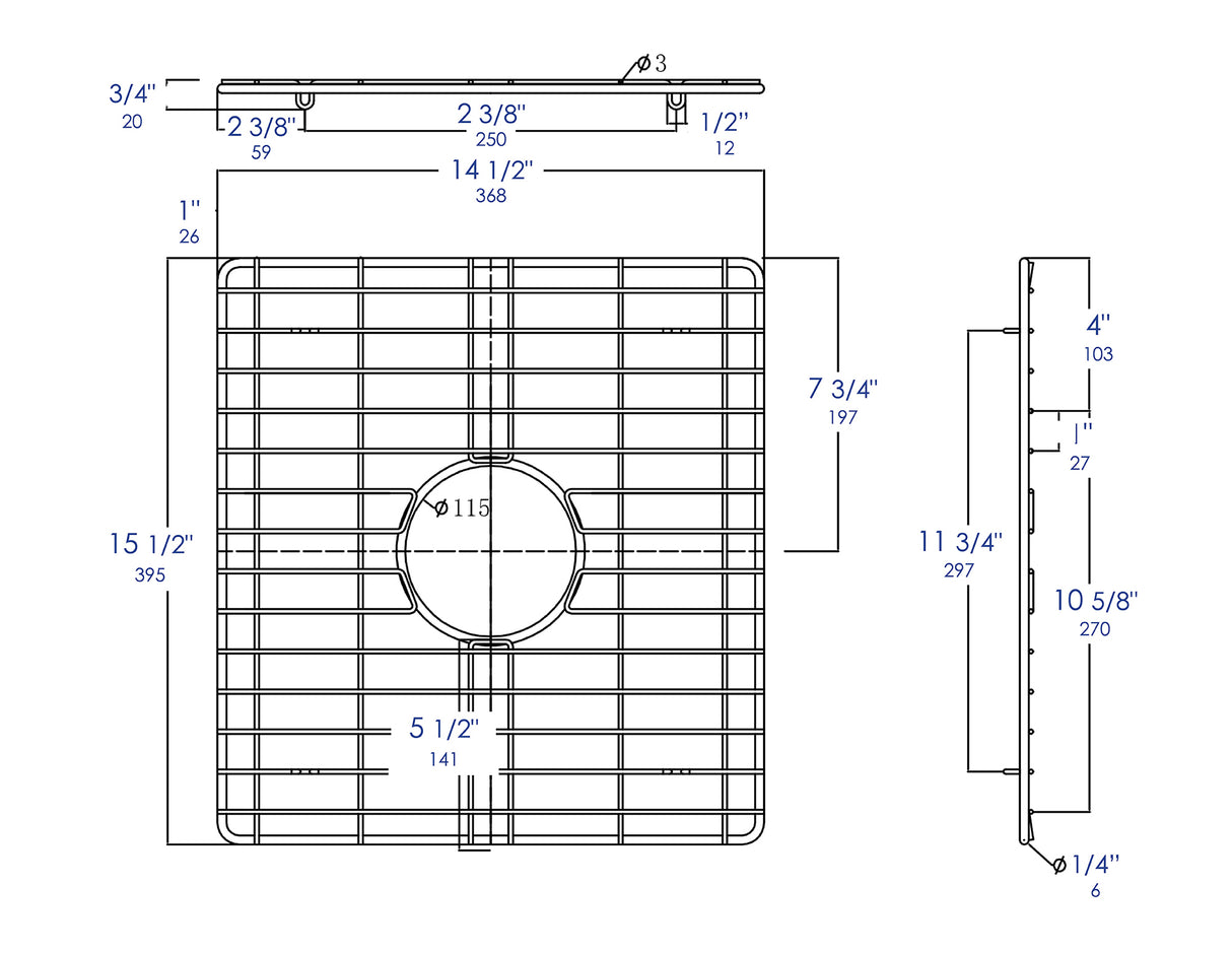 Pair of Stainless Steel Grids for ABF3318D
