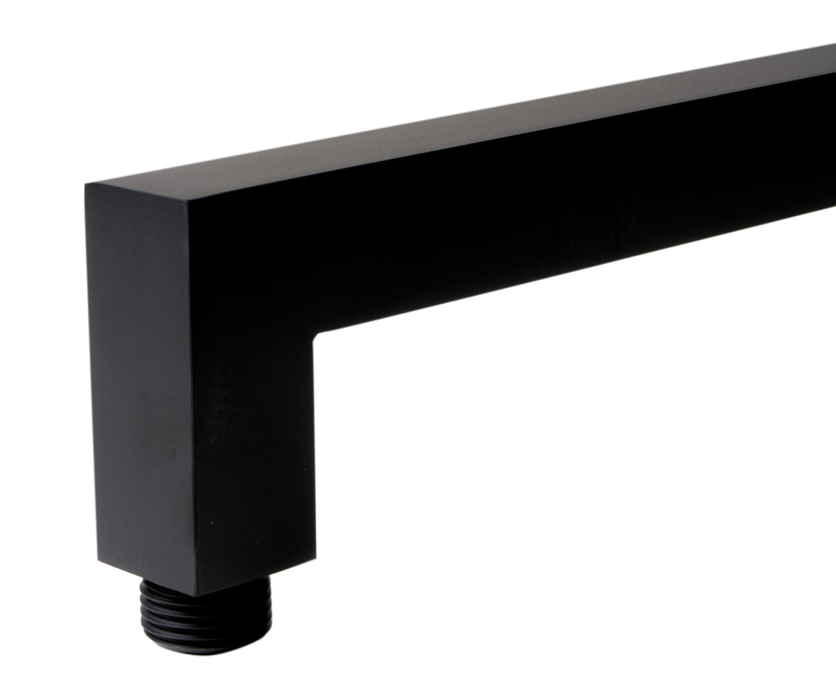 Black Matte 20" Square Wall Shower Arm