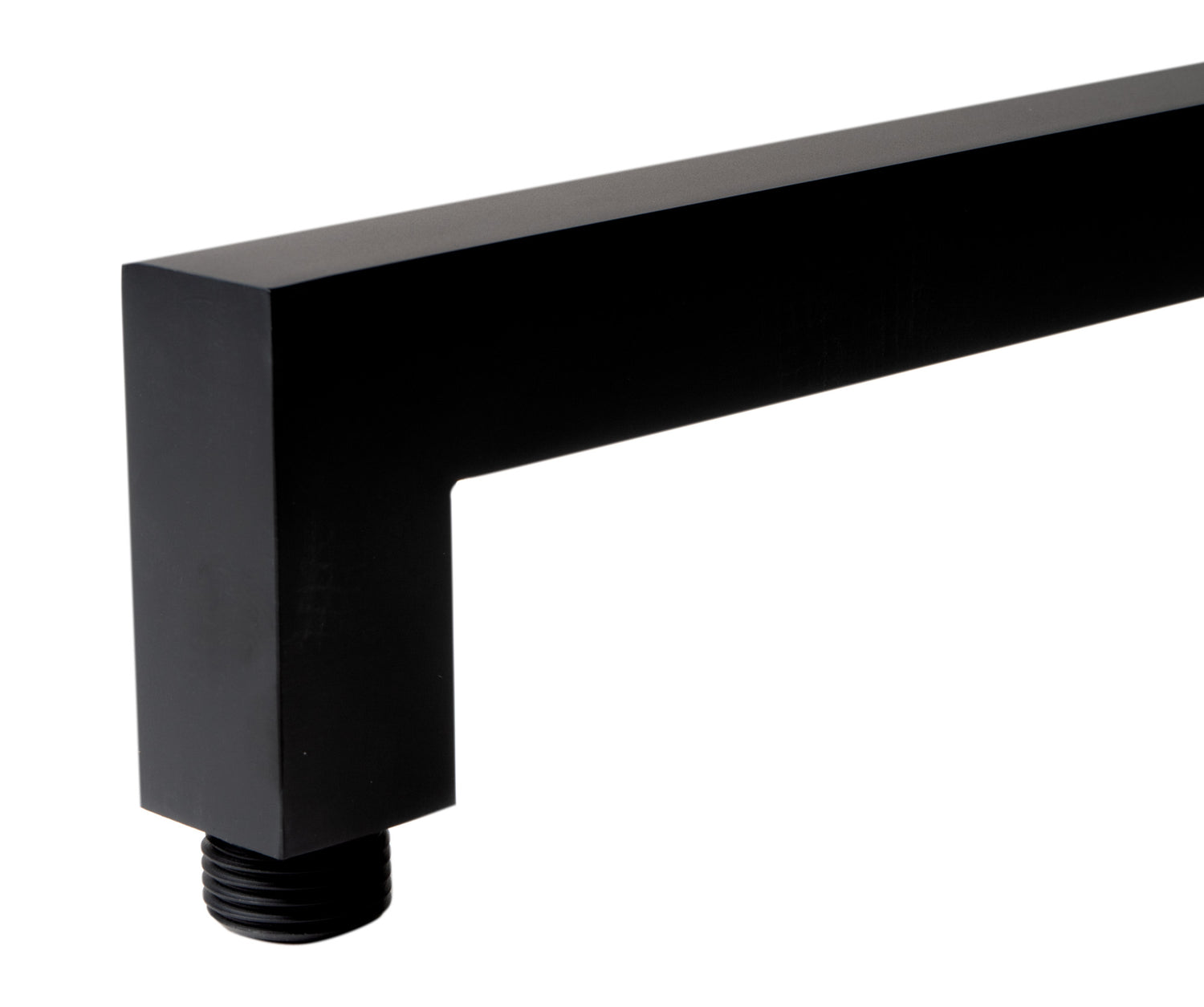 Black Matte 20" Square Wall Shower Arm