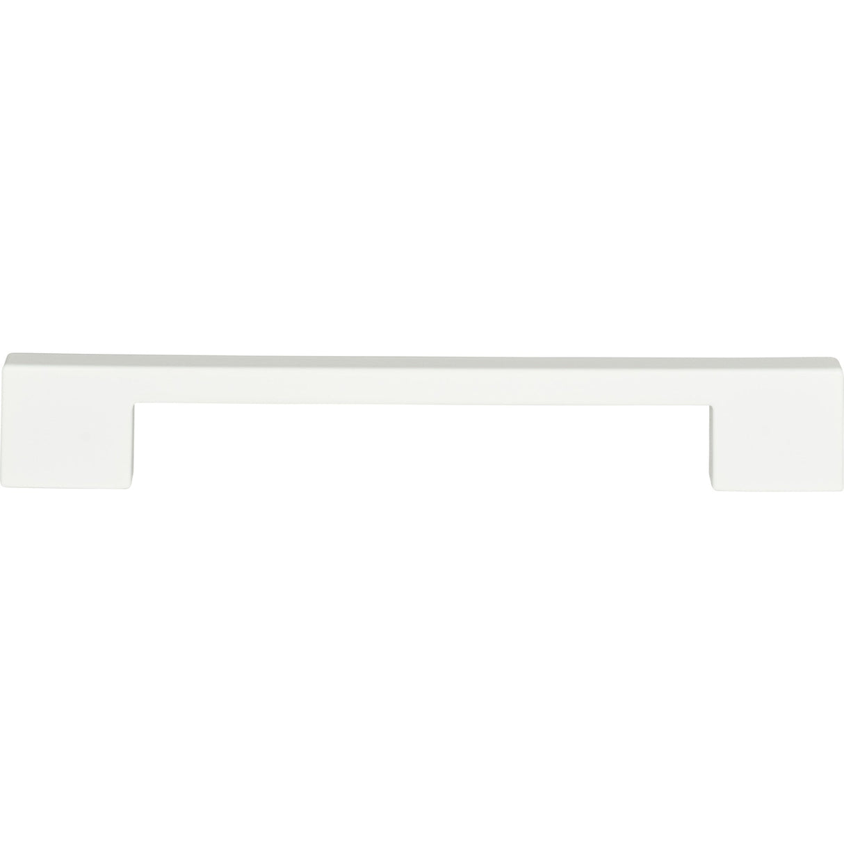 Atlas Homewares Thin Square Pull 7 9/16 Inch (c-c) High White Gloss