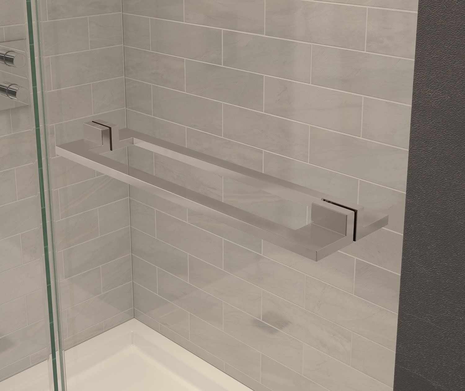 MAAX 139584-810-305-000 Capella 78 32 ½-35 ½ x 78 in. 8 mm Pivot Shower Door for Alcove Installation with GlassShield® glass in Brushed Nickel