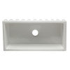 ALFI brand AB3618HS-W 36 inch White Reversible Smooth / Fluted Single Bowl Fireclay Farm Sink