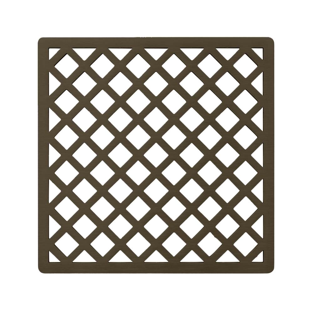 Infinity Drain XS 5 5” Strainer - Criss-Cross Pattern for X 5, XD 5, XDB 5