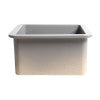 Gray Matte Square 18" x 18" Undermount / Drop In Fireclay Prep Sink