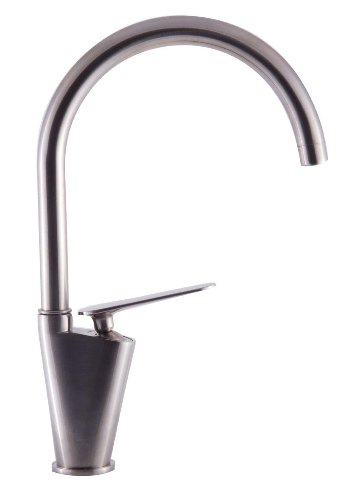 ALFI brand AB3600-BN Brushed Nickel Gooseneck Single Hole Bathroom Faucet