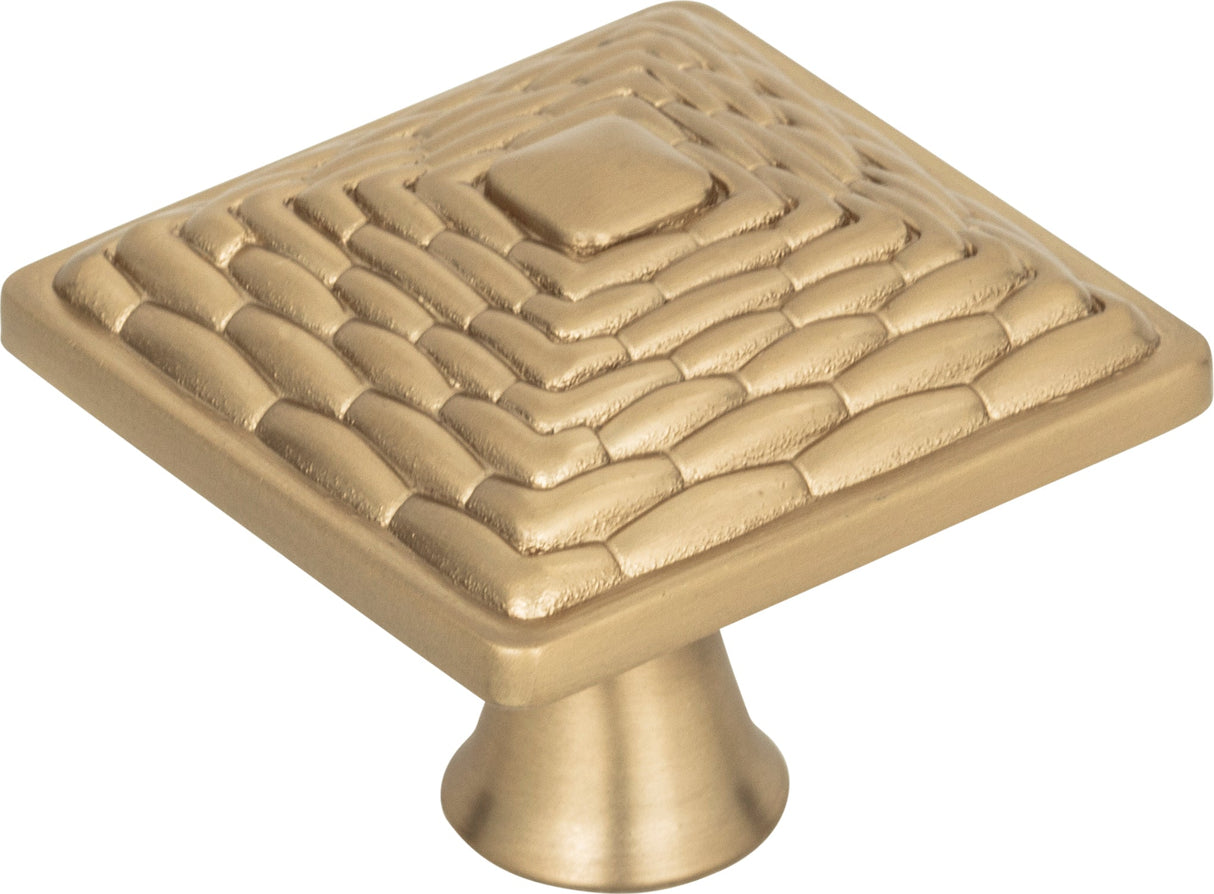 Atlas Homewares Mandalay Square Knob 1 1/4 Inch Champagne