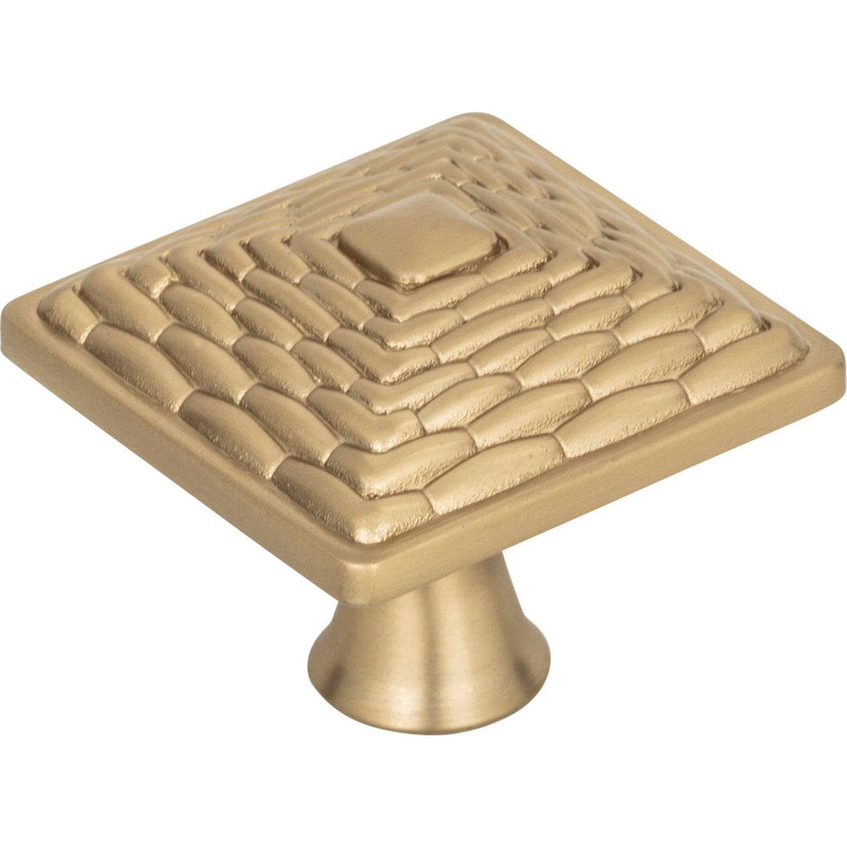 Atlas Homewares Mandalay Square Knob 1 1/4 Inch Champagne
