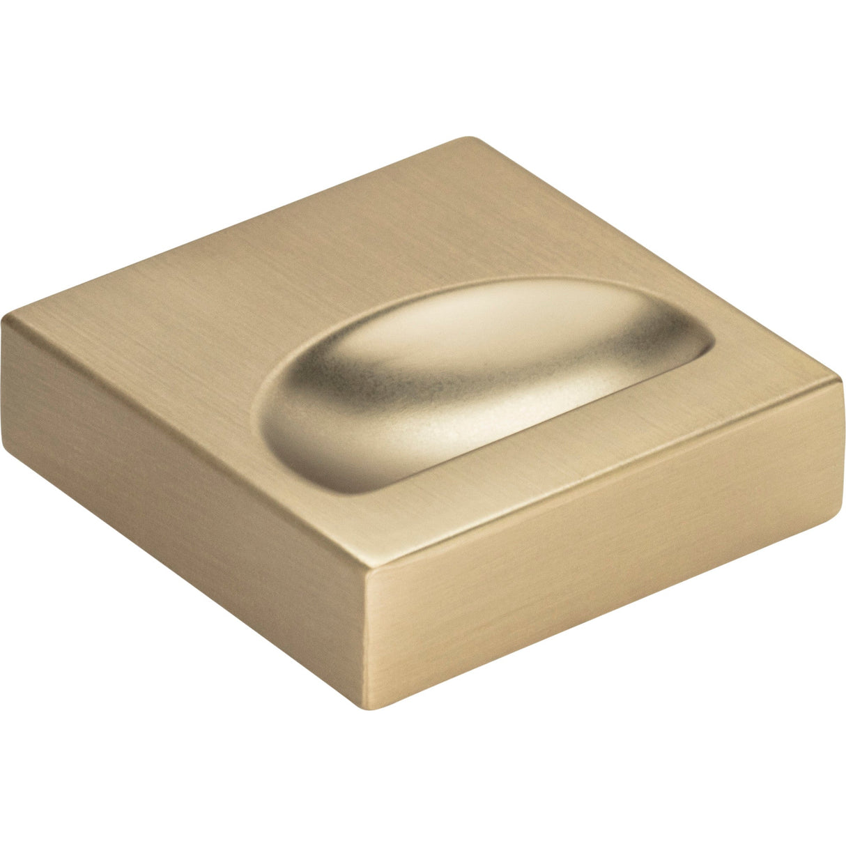Atlas Homewares Thin Square Knob 1 1/4 Inch Champagne