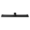 24" Black Matte Stainless Steel Linear Shower Drain with Solid Cover