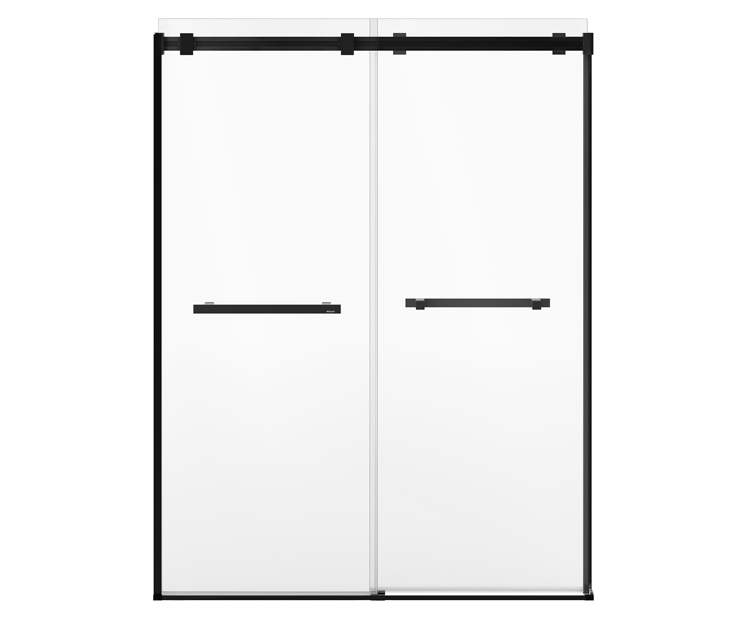 MAAX 136955-810-340-000 Duel Alto 56-59 X 78 in. 8mm Bypass Shower Door for Alcove Installation with GlassShield® glass in Matte Black