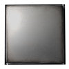 ALFI brand 16" x 16" Black Matte Stainless Steel Square Single Shelf Bath Shower Niche