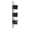 ALFI brand AB2901-PC Polished Chrome Concealed 4-Way Thermostatic Valve Shower Mixer /w Square Knobs