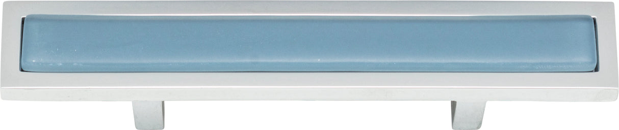 Atlas Homewares Spa Blue Pull 3 Inch (c-c) Polished Chrome