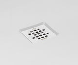 MAAX 420035-502-001-101 B3Square 6034 Acrylic Corner Left Shower Base in White with Center Drain