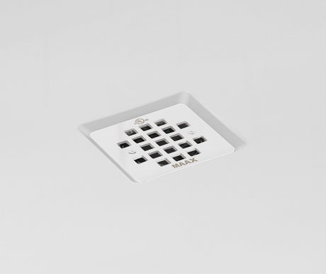 MAAX 420004-502-001-100 B3Square 6030 Acrylic Corner Left Shower Base in White with Left-Hand Drain