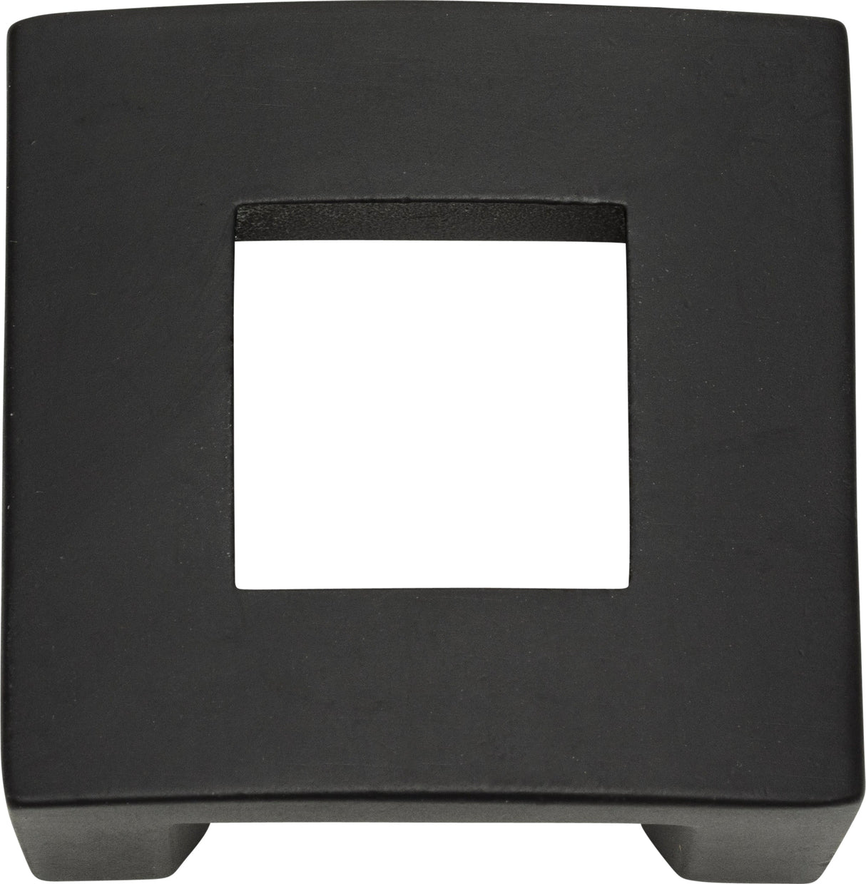 Atlas Homewares Centinel Square Knob 1 1/4 Inch (c-c) Matte Black
