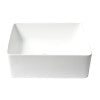ALFI brand ABC903-W White 16" Modern Square Above Mount Ceramic Sink